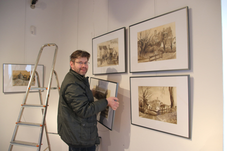 Ausstellungsaufbau Burg Gnandstein